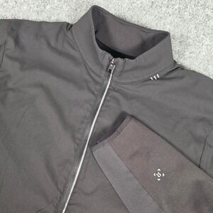 Lululemon Surge Warm 1/2 Zip Pullover Mens L Black Reflective Activewear Running